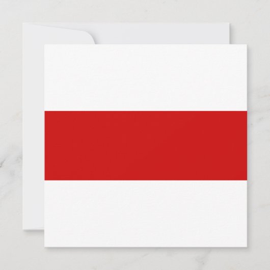 Wit-Russische vlag (rood en wit) Kaart (Voorkant)