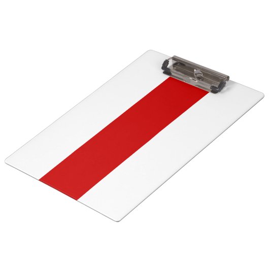 Wit-Russische vlag (rood en wit) Klembord (Gekanteld)