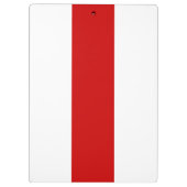 Wit-Russische vlag (rood en wit) Klembord (Achterkant)