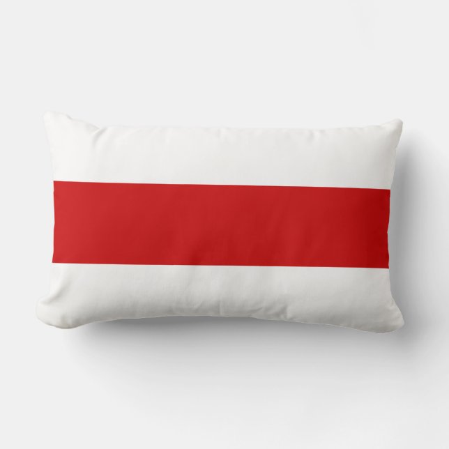 Wit-Russische vlag (rood en wit) Kussen (Voorkant)