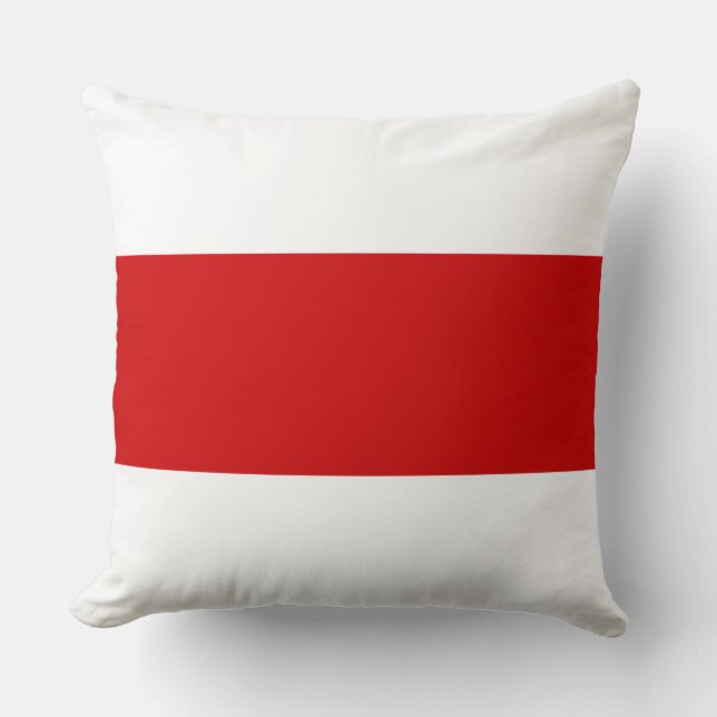Wit-Russische vlag (rood en wit) Kussen (Voorkant)