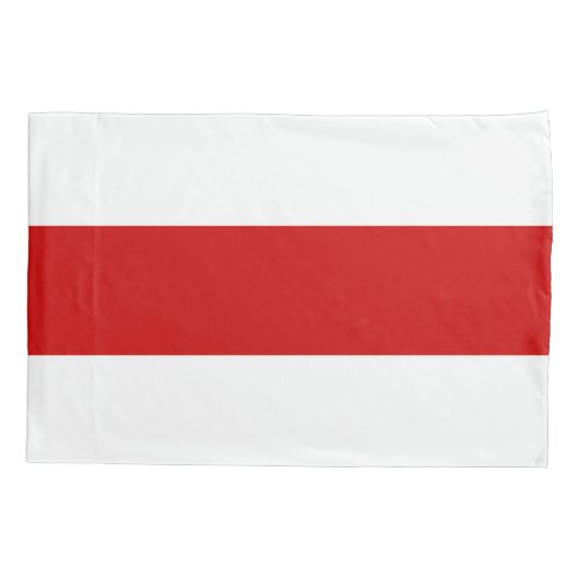 Wit-Russische vlag (rood en wit) Kussensloop (Achterkant)