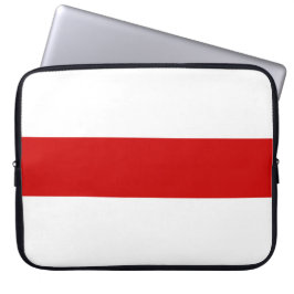 Wit-Russische vlag (rood en wit) Laptop Sleeve