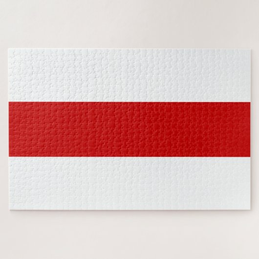 Wit-Russische vlag (rood en wit) Legpuzzel (Horizontaal)