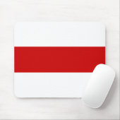 Wit-Russische vlag (rood en wit) Muismat (Met muis)