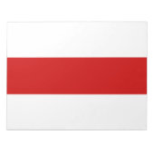 Wit-Russische vlag (rood en wit) Notitieblok (Voorkant)
