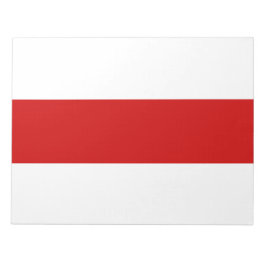 Wit-Russische vlag (rood en wit) Notitieblok