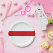 Wit-Russische vlag (rood en wit) Papieren Bordje (Feest)