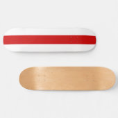 Wit-Russische vlag (rood en wit) Persoonlijk Skateboard (Horizontaal)