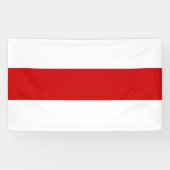 Wit-Russische vlag (rood en wit) Spandoek (Horizontaal)