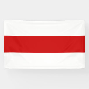 Wit-Russische vlag (rood en wit) Spandoek