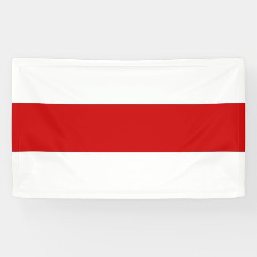 Wit-Russische vlag (rood en wit) Spandoek (Horizontaal)