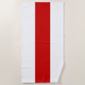 Wit-Russische vlag (rood en wit) Strandlaken (Voorkant)