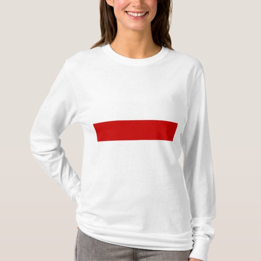 Wit-Russische vlag (rood en wit) T-shirt (Voorkant)