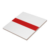 Wit-Russische vlag (rood en wit) Tegeltje (Zijkant)