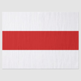 Wit-Russische vlag (rood en wit) Tissuepapier