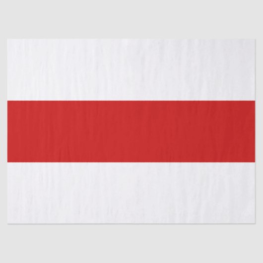 Wit-Russische vlag (rood en wit) Tissuepapier (Voorkant)
