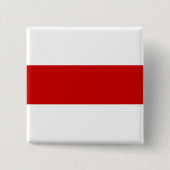 Wit-Russische vlag (rood en wit) Vierkante Button 5,1 Cm (Voorkant)
