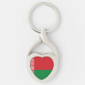 Wit-Russische vlag Sleutelhanger (Voorkant)