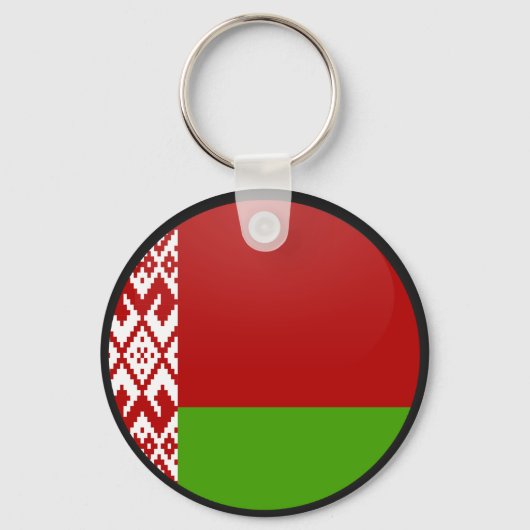 Wit-Russische vlag Sleutelhanger (Voorkant)