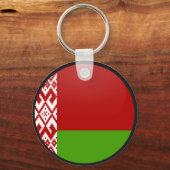 Wit-Russische vlag Sleutelhanger (Voorkant)