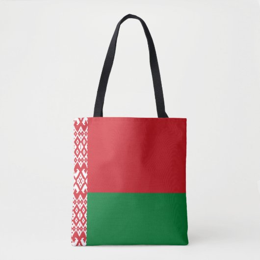 Wit-Russische vlag Tote Bag (Voorkant)