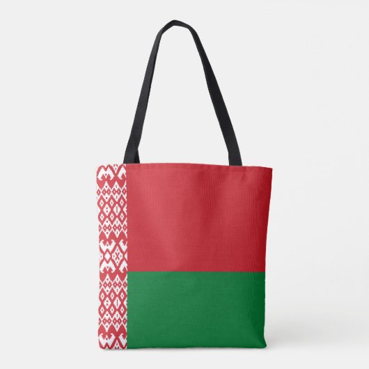 Wit-Russische vlag Tote Bag (Achterkant)