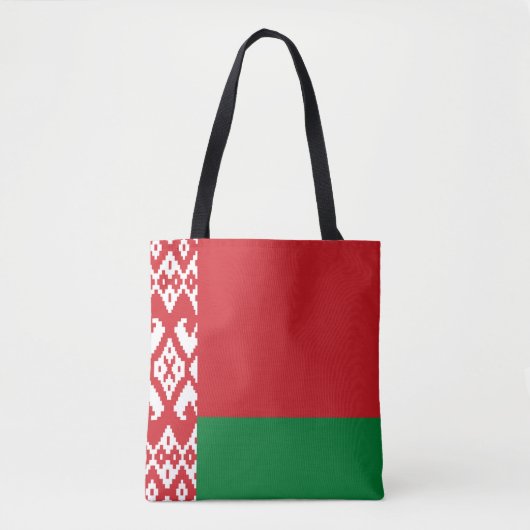 Wit-Russische vlag Tote Bag (Voorkant)