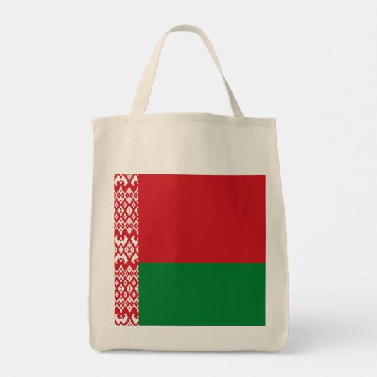 Wit-Russische vlag Tote Bag (Achterkant)