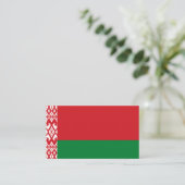 Wit-Russische vlag Visitekaartje (Staand voorkant)