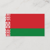 Wit-Russische vlag Visitekaartje (Voorkant)