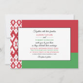 Wit-Russische vlag, vlag van Wit-Rusland bruiloft Kaart (Voorkant)