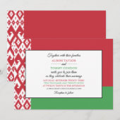 Wit-Russische vlag, vlag van Wit-Rusland bruiloft Kaart (Voorkant / Achterkant)