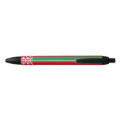 Wit-Russische vlag Zwarte Inkt Pen (Achterkant)