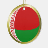 Wit-Russische vlagornament Keramisch Ornament (Links)
