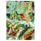 Wit rustig abstract klembord, Aangenaam witte kleu Klembord (Achterkant)