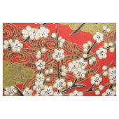 Wit Sakura Fijn Japans Patroon Stof (Fat Quarter)