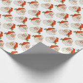 Wit | Santa Wrapping Paper Cadeaupapier (Hoek)