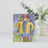 WIT-SCARECROW WIZARD VAN DE OZ-PARTIJINVITATIE KAART (Staand voorkant)