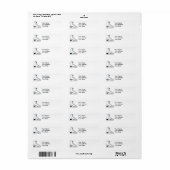 wit schaatsvectorafbeelding etiket (Full Sheet)