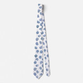 wit schelpenpatroon stropdas (Voorkant)