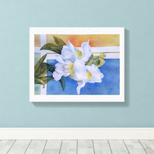 WIT-SCHEMA DRAGONS WRAPPED CANVAS PAINTING (Insitu (Houten vloer))