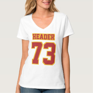 WIT-SCHERM, RODE GOLD Womens Hanes Nano T-shirt