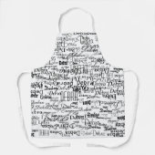 wit schort met zwarte namen (Voorkant)