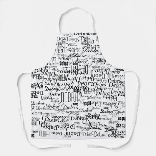 wit schort met zwarte namen (Voorkant)