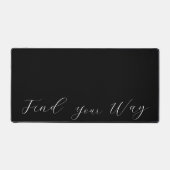 Wit script 'Find Your Way' (Zoeken in hoe je wilt) Bureaumat (Voorkant)