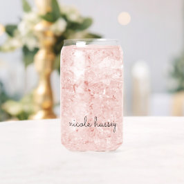 Wit script | Stijlvol Monogram Modern Minimalistis Blikvorm Glas