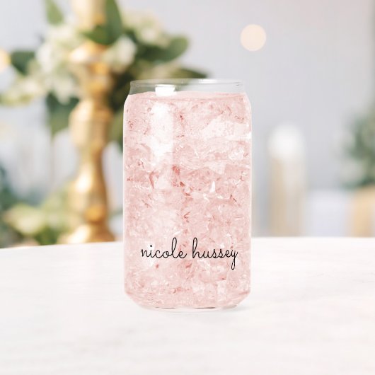 Wit script | Stijlvol Monogram Modern Minimalistis Blikvorm Glas (Insitu (Huwelijk))