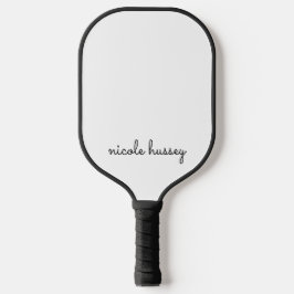 Wit script | Stijlvol Monogram Modern Pickleball Paddle
