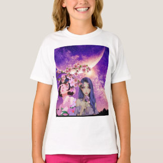 Wit shirt ontwerp prinses